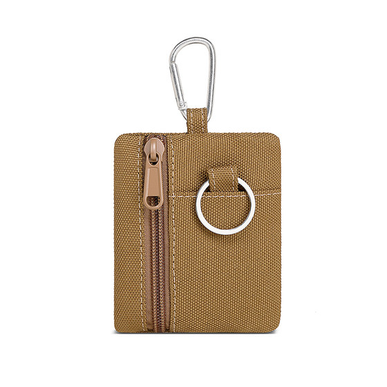 
Trendy brand Japanese mini coin purse card bag canvas small wallet zipper youth outdoor sports storage bag small hanging bag