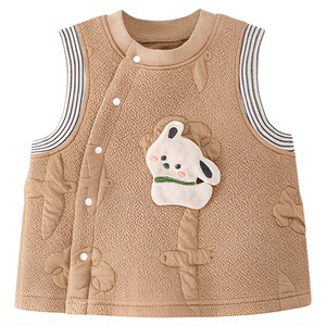 
Baby vest autumn and winter outer wear baby vest quilted thickened toddler vest warm girls boys vest