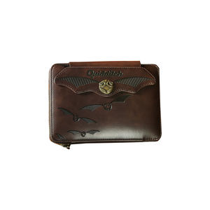 Harry Potter Golden Flying Thief Multifunctional Retro Notebook Zipper Bags Pack Magic Genuine Genuine
