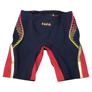 
Hosa FAFA fast swimming trunks racing certified model for boys, middle and large children and teenagers black, red and blue nylon resistance reduction competition