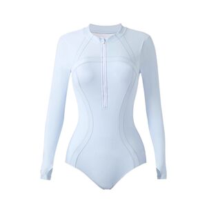 
Disney one-piece sports blue swimsuit women's long-sleeved beach sun protection wetsuit snorkeling swimsuit surfing suit