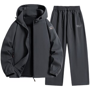
Jeep sports suit men's spring 2026 new loose outdoor two-piece set spring and autumn casual sportswear for men