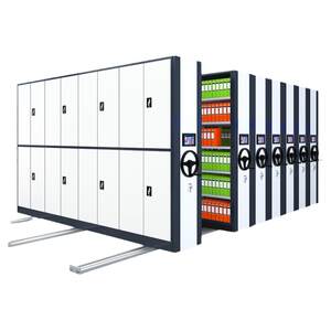 
Customized compact cabinet archive room hand-cranked electric intelligent compact rack archive voucher cabinet mobile document cabinet