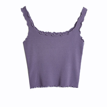 Large size women's lace knitted suspender vest
