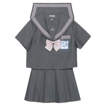 Ajia's big size JK original fat MM short sleeve
