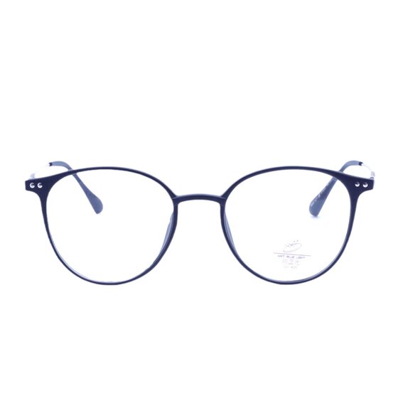 
TR full frame ultra light myopia glasses frame unisex frame small red book style transparent brown face showing small flat light anti-blue light