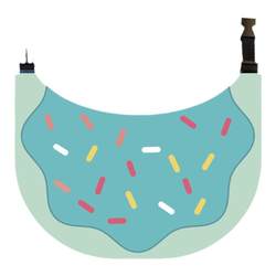 Donut saliva napkin for large dogs anti-slobber