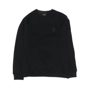 
MLB official male and female couples warm plus velvet solid color small label round neck pullover sweatshirt 25 winter new style MTB03