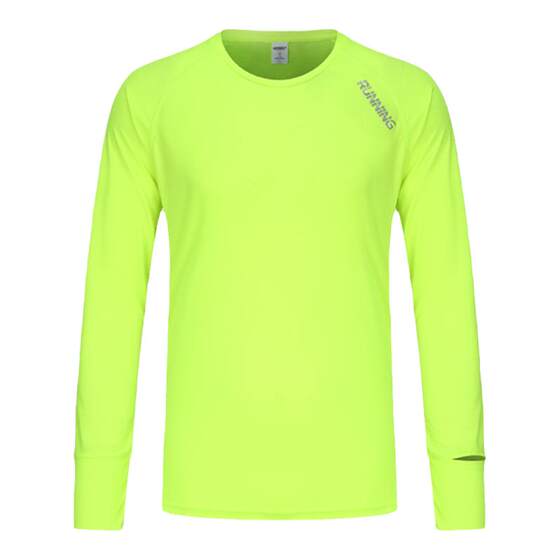 Sports long -sleeved T -shirt men and women fitness training outdoor ride service watch cave marathon running stepping dry clothes
