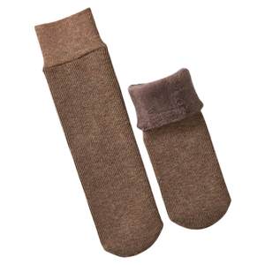 
Winter plus velvet thickened socks for men's snow socks for middle tube confinement for women's winter style extra thick warm sleeping for elderly people