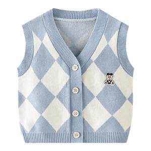 
Baby vest spring new style baby boy outer wear pure cotton vest infant boy spring vest foreign style vest