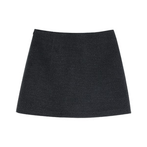 
NEVA HU Paris Magazine Retro A-line woolen skirt for women, anti-exposure, slimming, hip-hugging short skirt