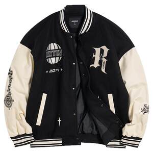
The accurate American sports baseball uniform for men 2026 spring new retro casual loose soft shell teenager men's jacket
