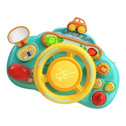 Children's Steering Wheel Simulated Driving Toy Car Stroller Stroller Co-pilot Baby Car Toy Pendant 12