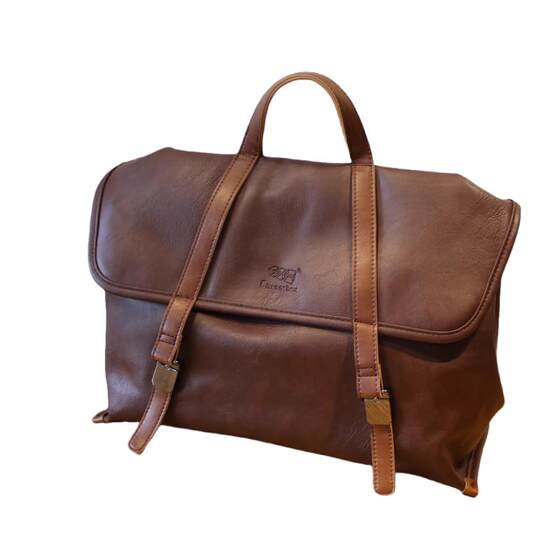 
Design-sensible niche backpack three-purpose bag for men and women leather commuting bag 2025 new large-capacity handheld crossbody bag