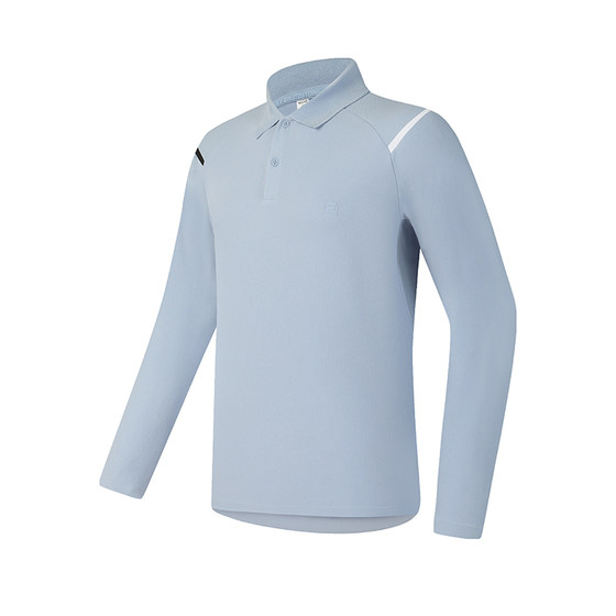 
FILA official men's knitted long-sleeved POLO shirt 2025 spring new tennis sports base top