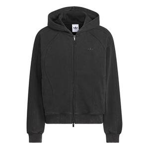 
Pure cotton terry cloth casual hooded jacket thin coat for men and women spring adidas Adidas clover