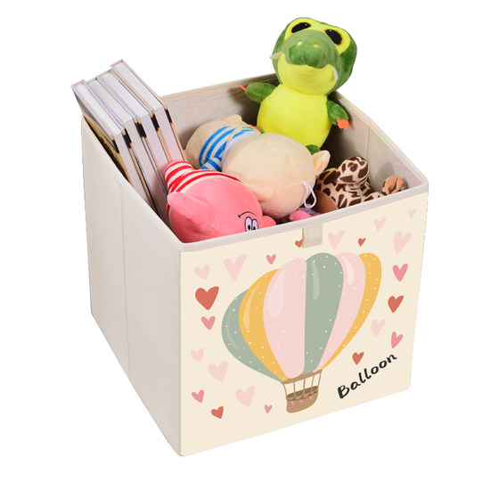 Customized storage box fabric children's household washable cartoon classroom storage basket class bookcase storage box