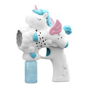 
Internet celebrity Douyin children's unicorn bubble machine handheld Gatlin full electric bubble blowing gun boy and girl toy