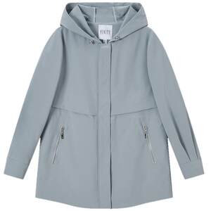 
Fenidi hooded windbreaker 2026 spring new style simple three-proof waterproof temperament age-reducing medium and long coat for women
