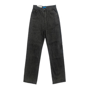 
2026 spring Korean style drape Korean style black straight jeans for men smoke gray loose white jeans for men