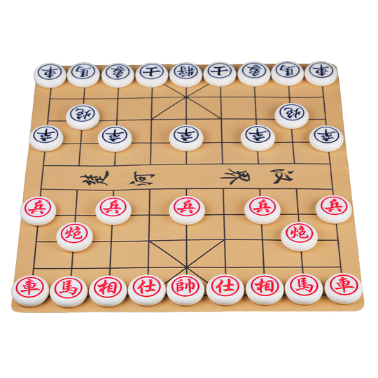 Hualing Jade 中国象棋セット - フルサイズメラミン製ボードゲーム