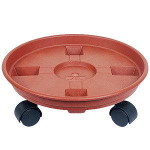 
Thickened mobile flower pot tray with pulley flower pot base plastic flower pot water connection tray universal wheel flower pot chassis