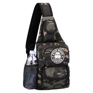 Guardian chest bag male outdoor sports leisure tactical canvas shoulder messenger backbone backbone multi -function road sobbing bag