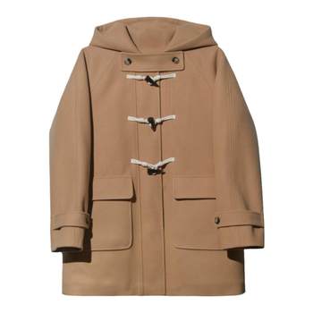 Achejia large size jk original camel horn button coat