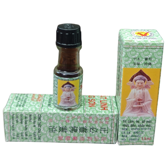 Dầu Phật Linh Xương Sơn - 5 x 1.5ml - Xua Muỗi & Giảm Đau Nhức