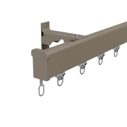 Boîte à rideaux rail de volet montage latéral d'une seule pièce avec rail de rideau rail de glissière rail de route boîte de poulie double voie silencieuse, peut être épissé,White-190cm/74.8in/6.2ft Boîte à rideaux rail de volet montage latéral d'une seule pièce avec rail de rideau rail de glissière rail de route boîte de poulie double voie silencieuse, peut être épissé,White-190cm/74.8in/6.2ft