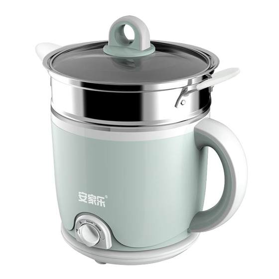 
Anjiale multi-functional dormitory home cooking pot 2L split electric cooking pot small power electric heating pot 304 stainless steel