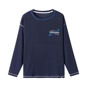 
[Texture sports T-shirt] Piggy Tony fat boy long-sleeved T-shirt medium and large children's loose casual top spring