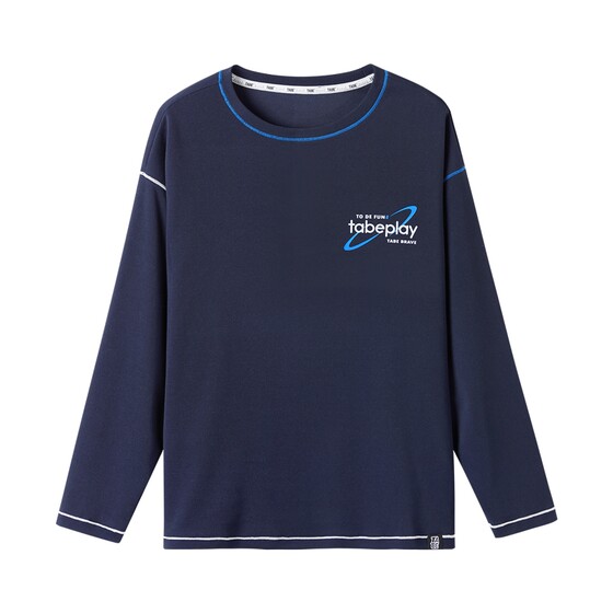 
[Texture sports T-shirt] Piggy Tony fat boy long-sleeved T-shirt medium and large children's loose casual top spring