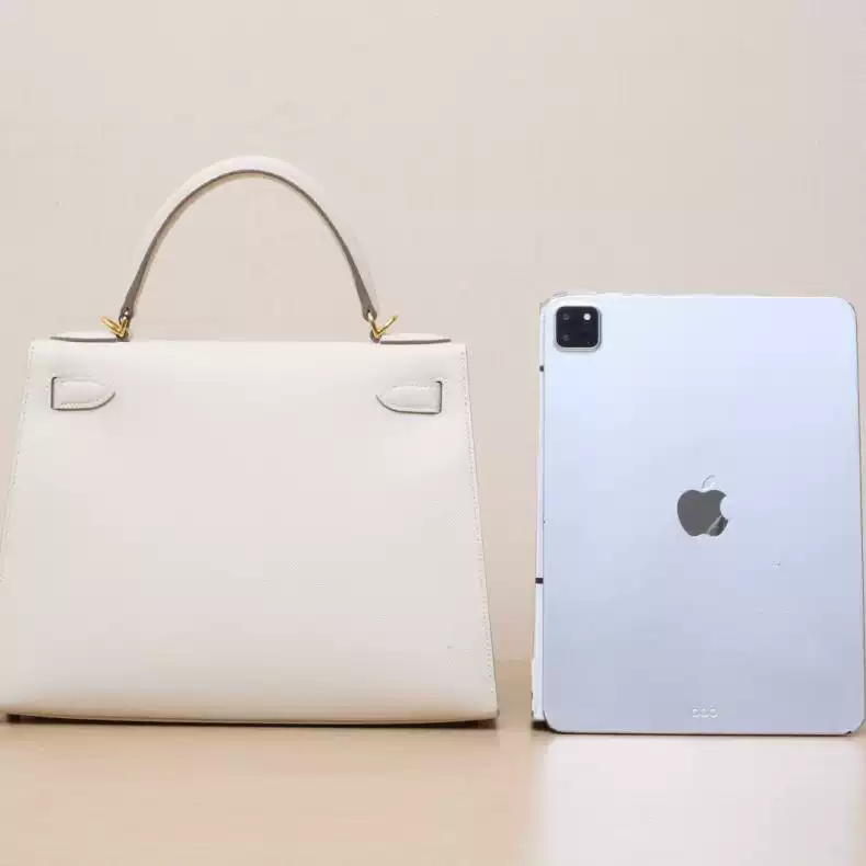 [self-operated] second-hand 98 new hermes/hermès shoulder bag kelly2810 milkshake white epsom leather y engraving