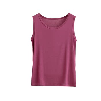 Modal wide shoulder vest women's inner sleeveless top
