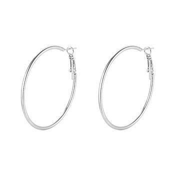 Shiwu silver earrings hoop earrings women's large earrings