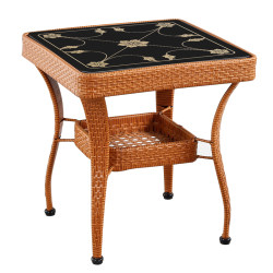 Tea table small round table Zhiyuan simple glass