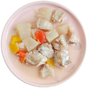 
Taoma homemade dog food rice wet food Teddy Golden Retriever Corgi dog snacks mixed rice fresh duck meat crispy bone winter melon pot