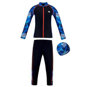 I love children's swimsuit boys long -sleeved trousers, sports class, swimsuit suit, chlorine resistance, water, not cold and high bomb
