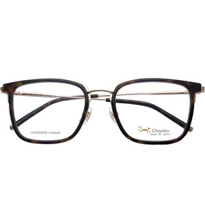 
Japan Chiyoko handmade glasses frame men's myopia full frame big face ultra-light black business glasses frame 7906
