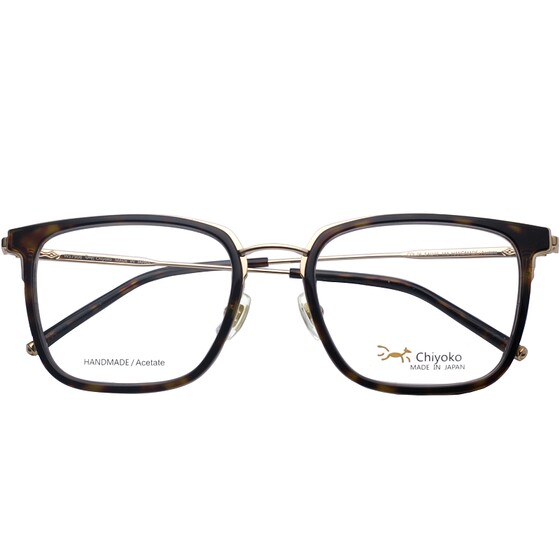 
Japan Chiyoko handmade glasses frame men's myopia full frame big face ultra-light black business glasses frame 7906