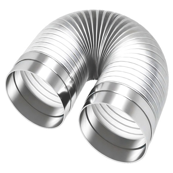 
Range hood exhaust pipe stainless steel exhaust pipe ventilation pipe kitchen 180 flue thickened aluminum foil pipe accessories