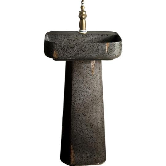 Ceramic Outdoor Wash Basin - Retro Industrial Style