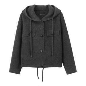
[View] Ben Yifan WSSSM0262 winter short 100% sheep wool double-sided woolen coat hooded woolen jacket