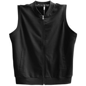 Men's summer thin pure cotton vest sleeveless t-shirt, tank top, baseball jacket collar, loose fit, oversized, plus college students