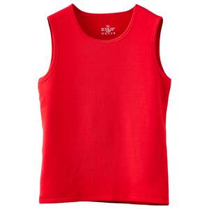 
Antibacterial red pure cotton plus velvet thickened thermal vest for men's zodiac year new inner vest for winter wedding