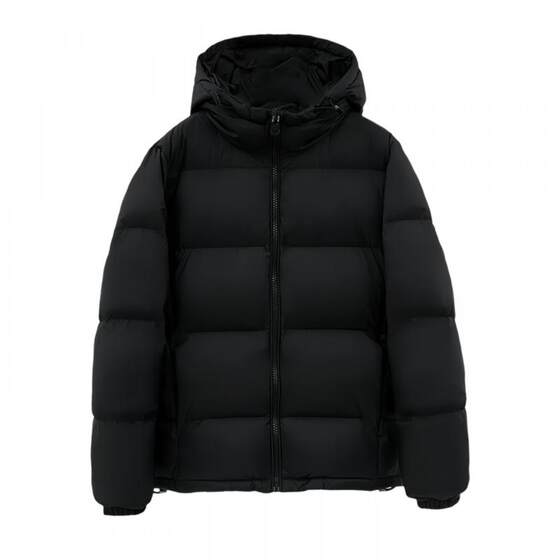 
Korean all-match short hooded down jacket for men and women couples 2025 huge good-looking super hot little man fashionable cotton jacket