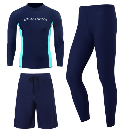 
Korean diving suit women jellyfish suit sun protection snorkeling long-sleeved swimsuit split suit couple surf suit men swimsuit