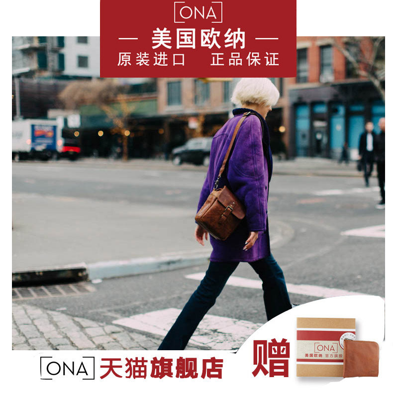 ONA THE BOND STREET适用于徕卡索尼富士单肩真皮单反微单相机包摄影包